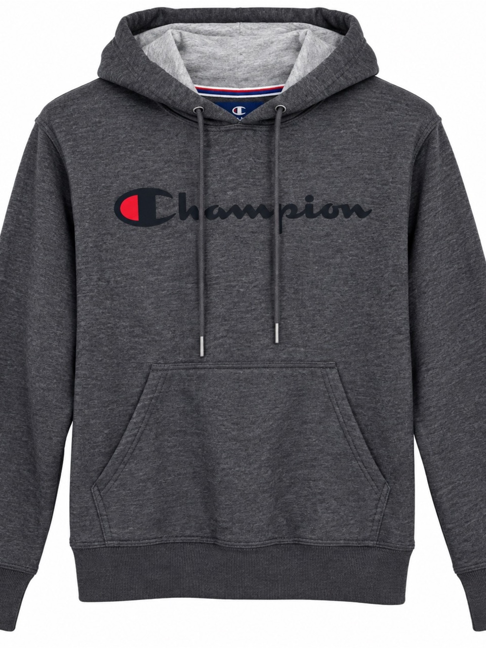 Champion Women’s Small Charcoal Gray Logo Pullover Hoodie Sweatshirt